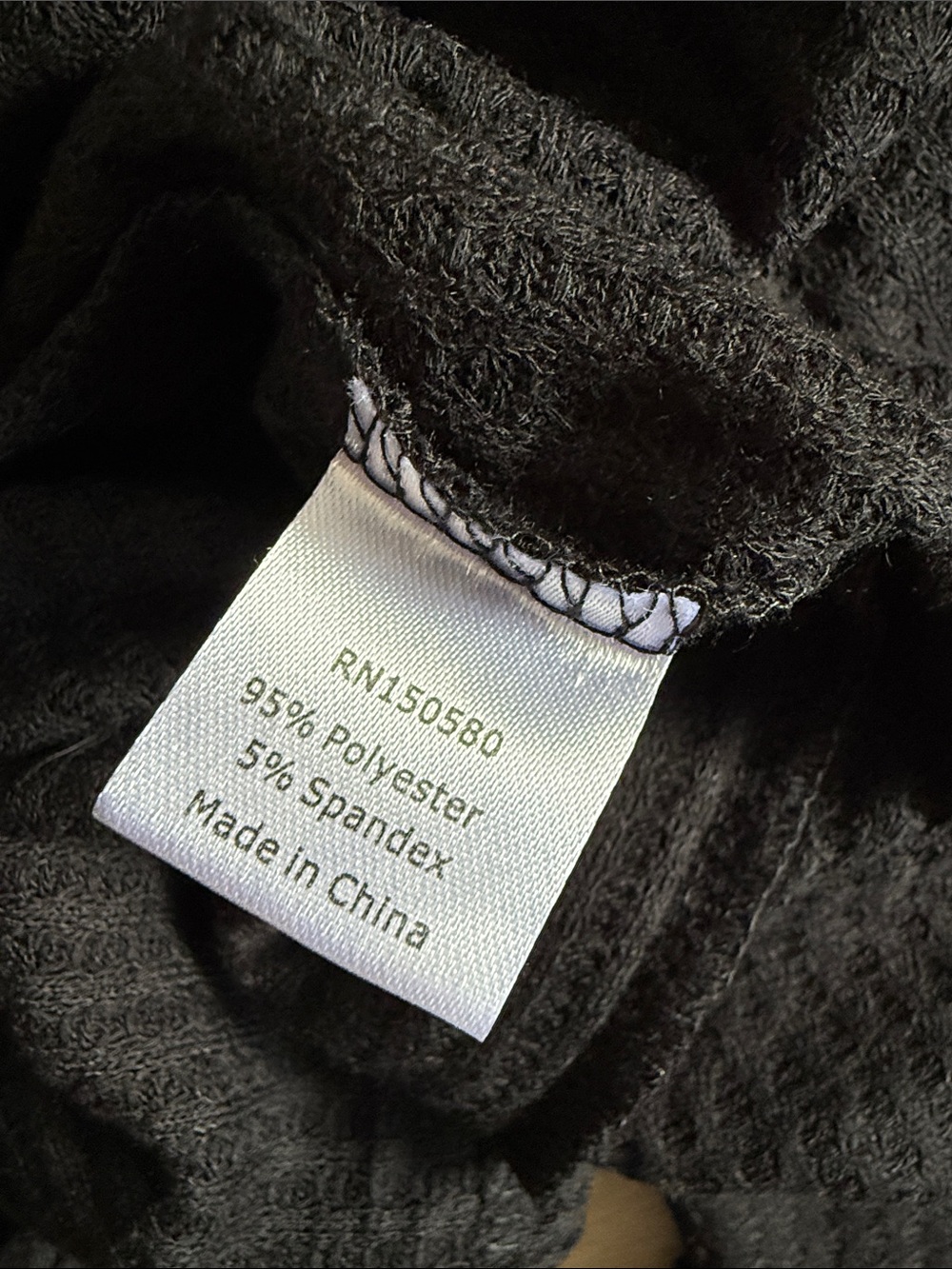 Alexander Del Rossa Knit Robe with Pockets Black XL NWT - Picture 8 of 9